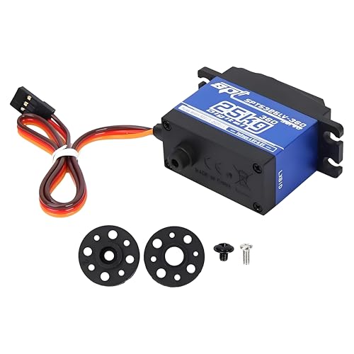 SPT5525LV-360 25KG RC Servo, 4,8V-6,0V Digital Servo 25KG Kontinuierliche Rotation Metall Mit Zubehör und Schrauben Set Digital Servo für RC Roboter / RC Auto von Dilwe