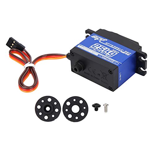 SPT5525LV-360 25KG RC Servo, 4,8V-6,0V Digital Servo 25KG Kontinuierliche Rotation Metall Mit Zubehör und Schrauben Set Digital Servo für RC Roboter/RC Auto von Dilwe