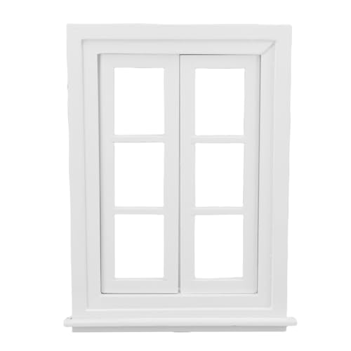 Dilwe 1: 12 Skala Puppenhausfenster, Miniatur 6 Scheibe Holz Fiary Fensterrahmen DIY Mini House Decoration Doll House Accessoires Dilwe 1: 12 Skala Puppenhausfenster, Miniatur 6 Scheibe Holz Fiary Fensterrahmen DIY Mini House Decoration Doll House Accessoires von Dilwe