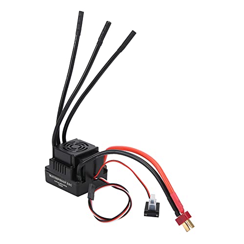 Dilwe 120A RC Elektronischer Geschwindigkeitsregler, Kunststoff Wasserdichter Brushless Elektronischer Geschwindigkeitsregler Set für 1/8 1/10 RC Auto/10 Dilwe 120A RC Elektronischer Geschwindigkeitsregler, Kunststoff Wasserdichter Brushless Elektronischer Geschwindigkeitsregler Set für 1/8 1/10 RC Auto/10 von Dilwe