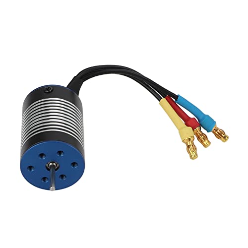 Dilwe 2435 Brushless Motor, RC Brushless Motor Brushless Motor Car Model Parts f¨¹r 1:18 RC Auto, 4800KV 4 Pole 12 Slot CNC Bearbeitung Aluminiumlegierung RC Zubeh?r RC Crawler Fittings von Dilwe