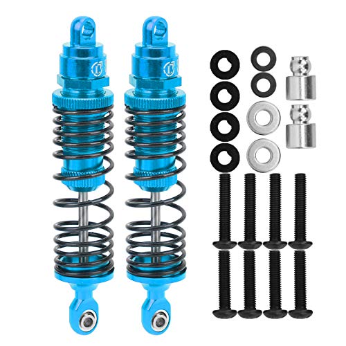 Dilwe 2PCS 95mm RC Stoßdämpfer Ersatzteile geeignet für TRXXAS/für Slash/für 2WD 1/10 RC Modell Acessory(Blau) von Dilwe