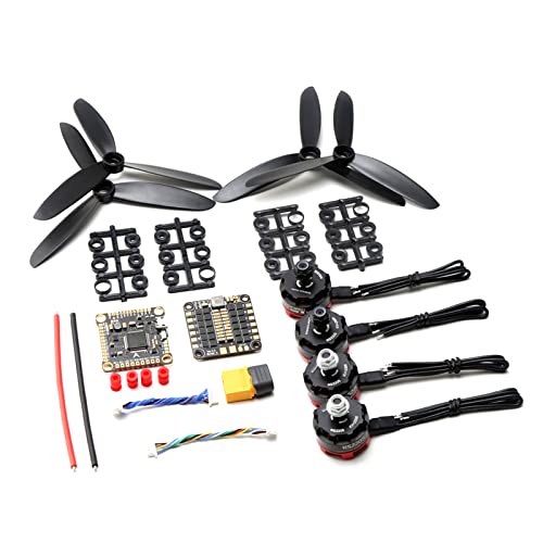 Dilwe 4-in-1-30-A-BLHeli_S-Regler, Inklusive Bürstenlosem 2205-2300-KV-Motor, Fliegendem F4V3-Controller, 30-A-BLHeli_S-Regler und 5045-Propeller-Kits von Dilwe