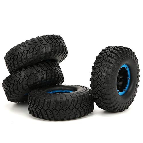 4-teilige 1,9 Zoll 100 mm aufblasbarer Reifen Upgrade Ersatzteile Zubehör für SCX10 D90 90046 1/10 RC Car von Dilwe