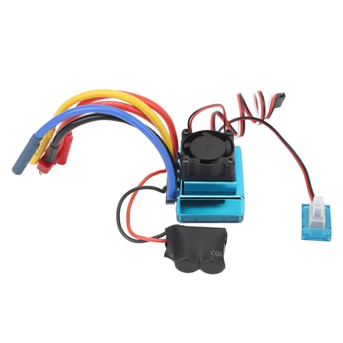 Dilwe 45A RC ESC, Bürstenloser ESC Wasserdichter Elektronischer Geschwindigkeitsregler mit 5,8V3A BEC T-Stecker für RC-Car-Boot von Dilwe