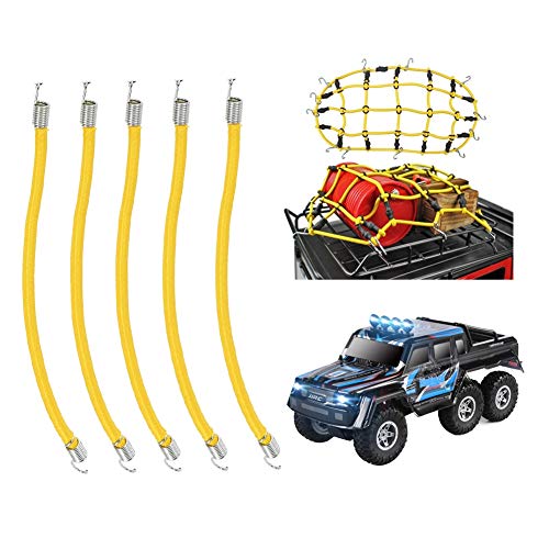 Dilwe 5 Stück RC Car Elastic Gepäckseil, langlebiges Gepäckseil Passend für SCX10 1/10 RC Car Modell Upgrade Teil(10CM) von Dilwe