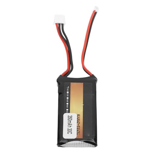 Dilwe 7,4 V 350 MAh 2S Lipo-Akku, Li-RC-Auto-Lipo-Akku für AXIAL SCX24 90081 C10 1/24 RC-Fernbedienungsauto-Ersatzteile von Dilwe