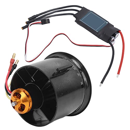 Dilwe 70 Mm Impeller 12 Flügel EDF mit 2827 KV1800 60A Brushless ESC RC Drohnenflugzeug für RC Drohnenflugzeug von Dilwe