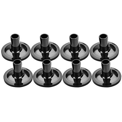 Dilwe 8 Pcs Kunststoff Cymbal Sleeves, schwarz Trommel Long Cymbal Ärmel Musikinstrumente Zubehör von Dilwe