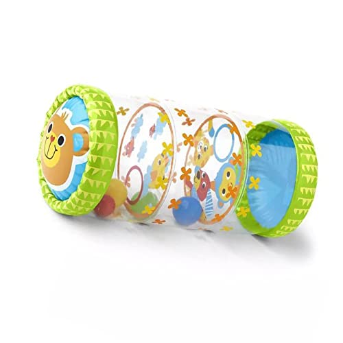 Dilwe Aufblasbares Rollenspielzeug für Kleinkinder, Langlebiges PVC-Baby-Krabbelrollenspielzeug mit Bällen und Glocken Dilwe Aufblasbares Rollenspielzeug für Kleinkinder, Langlebiges PVC-Baby-Krabbelrollenspielzeug mit Bällen und Glocken von Dilwe