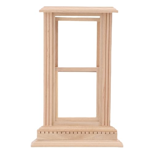Dilwe Dollhouse Fensterrahmen, Unbemalte Hölzerne 2 -Schärfen -Schärpe -Fensterrahmen DIY Tun Zubehör für 1:12 Mini House vor Dilwe Dollhouse Fensterrahmen, Unbemalte Hölzerne 2 -Schärfen -Schärpe -Fensterrahmen DIY Tun Zubehör für 1:12 Mini House vor von Dilwe