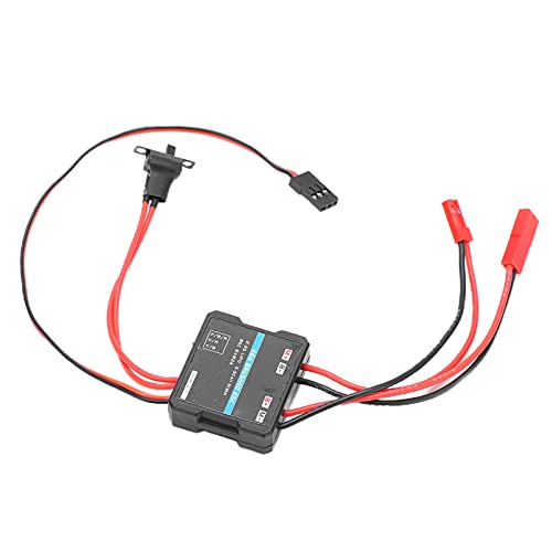 Dilwe Elektronischer Fahrtenregler, 40A Wasserdicht Brushed ESC Upgrade Ersatzteil Passend für 1/16 1/18 RC Modellauto von Dilwe