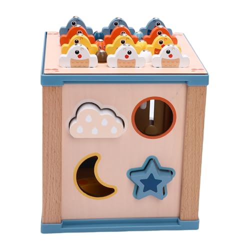 Dilwe Holzform -Sorter -Spielzeug für Kleinkinder, Vorschullernfarb -Matching -Box mit Stapel- und Angelspielen, Bildungsspielzeug Dilwe Holzform -Sorter -Spielzeug für Kleinkinder, Vorschullernfarb -Matching -Box mit Stapel- und Angelspielen, Bildungsspielzeug von Dilwe