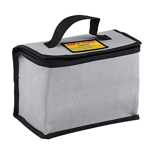 Dilwe Lipo Battery Safe Bag Explosionsgeschützter Batteriekoffer zum Schutz des Sicherheitskoffers 215x115x155mm, Zubehör für Modellflugzeuge von Dilwe