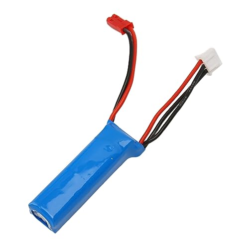 Dilwe Lithiumbatterie, 7,4 V 400 MAh Lithiumbatterie für WLtoys P929 P939 K979 K989 K999 K969 Ferngesteuertes Hochgeschwindigkeitsauto von Dilwe