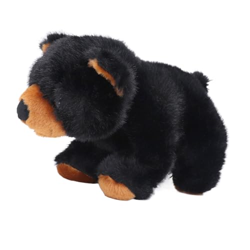 Dilwe Plüschtier, Simulationsbär-Stofftier, Süße Puppe mit Exquisiter Verpackung, für Home-Office-Ornament (Black) von Dilwe