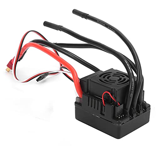 RC 120A ESC, 120A ESC Kunststoff Elektronischer Geschwindigkeitsregler Wasserdichter Brushless ESC 1:8 1:10 RC Truck Auto Ersatzteil von Dilwe