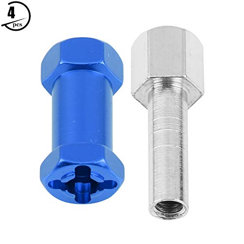 RC Hex Adapter, 4 Stücke Metall Radnabe Adapter für D90 AX10 CC01 SCX10 F350 Fernbedienung Crawler( 25 mm Blau) von Dilwe