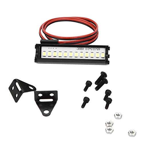 Dilwe RC Auto LED Lichtleiste, 155mm RC Crawler LED Lichtleiste LEDs Lampe für 90046 90048 SCX10 1:10 Fernbedienung Auto RC Teile, Zubehör für Modellautos von Dilwe