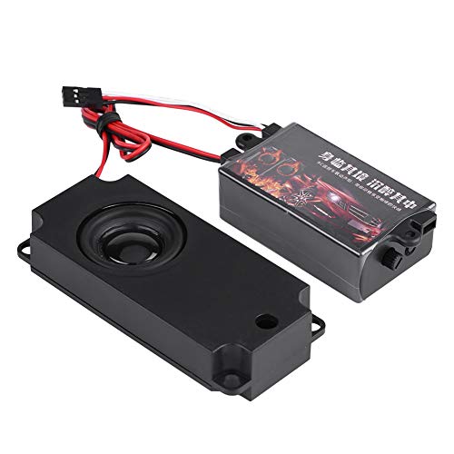 RC Auto Motor Sound Simulator, Fernbedienung Auto Sound Motor Simuliertes Modul Set mit 1 Lautsprecher für 1/10 Fahrzeugmodelle(Ein Sprecher) von Dilwe