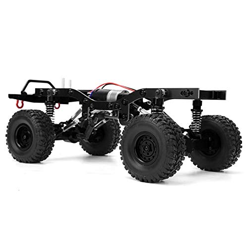 Dilwe RC Auto-Rahmen, Metall 1/16 Car Truck Climbing Model Upgrade Ersatzzubehör Kompatibel mit WPL C14 C24(Schwarz) von Dilwe