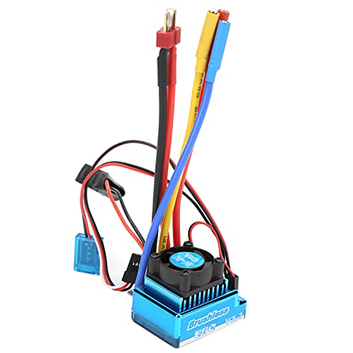 Dilwe RC Brushless ESC, 120A ESC 5,3V/5A Bec Ausgang Elektrischer Geschwindigkeitsregler für 1/10 1/12 RC Auto Bootszubehör von Dilwe