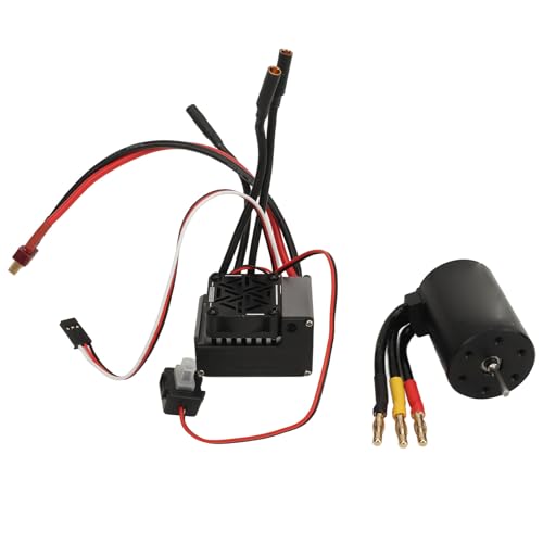 Dilwe RC-Car-Brushless-Motor-ESC-Set, 3650-Brushless-Motor und 60A-ESC-Combo-Set für 1/10 RC-Car-Upgrade-Teile (4300KV) von Dilwe