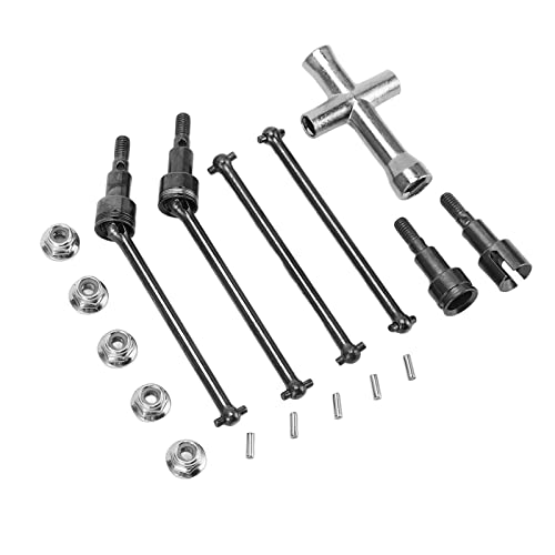 Dilwe RC Car CVD-Antriebswelle, Langlebiges Stahl-Antriebswellenset Vorne und Hinten, Ersatzteile für SCY 16101 16102 16103 16201PRO 1/16 RC CarKarosserie-Zubehör Dilwe RC Car CVD-Antriebswelle, Langlebiges Stahl-Antriebswellenset Vorne und Hinten, Ersatzteile für SCY 16101 16102 16103 16201PRO 1/16 RC CarKarosserie-Zubehör von Dilwe