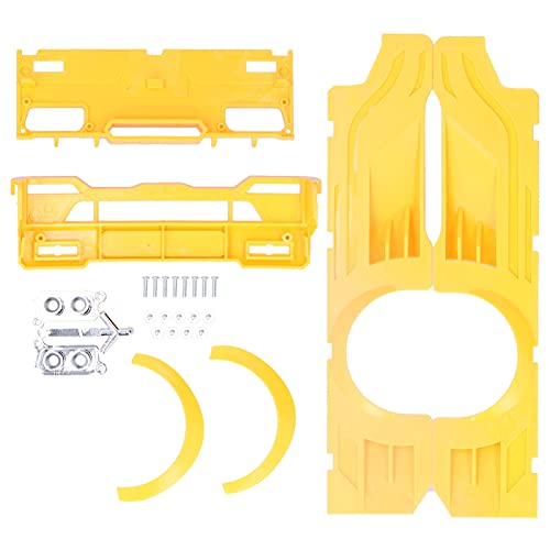 Dilwe RC-Car-Modifikationssätze, Kunststoff-RC-Breitkörper-Dekorationsteile mit Großer Umlaufender Abdeckung, Passend für WPL D12 RC-Truck (Yellow) von Dilwe