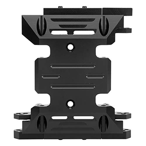 Dilwe RC Center Skid Transmission Plate, Langlebige Aluminiumlegierung Transmission Plate Install Base RC Upgrade Zubeh?r Modellautozubeh?r Car Model Parts f¨¹r Axial SCX10 III AXI03007 (Schwarz) von Dilwe