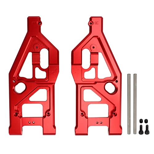 Dilwe RC-Front-Unterarm, Hochfest, Reduziert Vibrationen, Ferngesteuertes Auto aus Aluminiumlegierung, Vorder-Unterarm für 1/5 Outcast Kraton 8s (Rot) von Dilwe