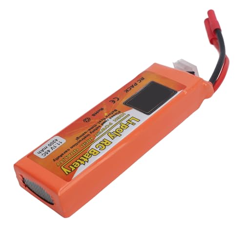 Dilwe RC-Lithiumbatterie, Safety Guard RC-Lithiumbatterie 11,1 V 4200 MAh für Bürstenlosen Segelflugzeug-Hubschrauber-Quadcopter, mit Bananenstecker 4.0 von Dilwe