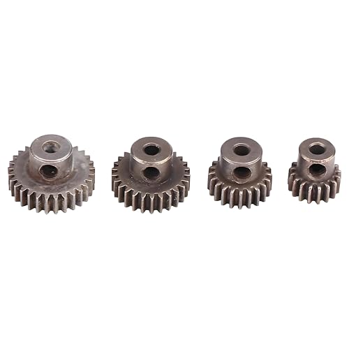 Dilwe RC Motor Gears 1/10, 48P, 17T/ 21T / 26T/ 29T Stahlritzel Zubehör für HSP94111 94123 1:10 RC Autos von Dilwe