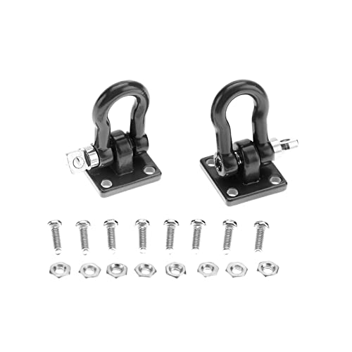 Dilwe RC Trailer Buckle, 2 Stück RC Shackle Lock Catch Zubehör für RC Climbing Crawler(Schwarz) von Dilwe