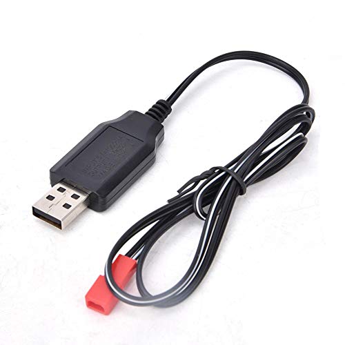 Dilwe RC USB-Ladekabel, RC Engineering Car Alloy USB-Ladekabel Kompatibel mit Huina 1573 Elektrofahrzeugspielzeug(Schwarz) von Dilwe