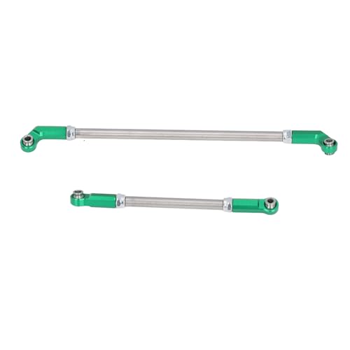 Dilwe RC-Verbindungsstangen-Set, 104 Mm Lenkzugstangen-Servostange aus Aluminiumlegierung für 1/10 VP F10 Phoenix Achsbrücke (Green) von Dilwe