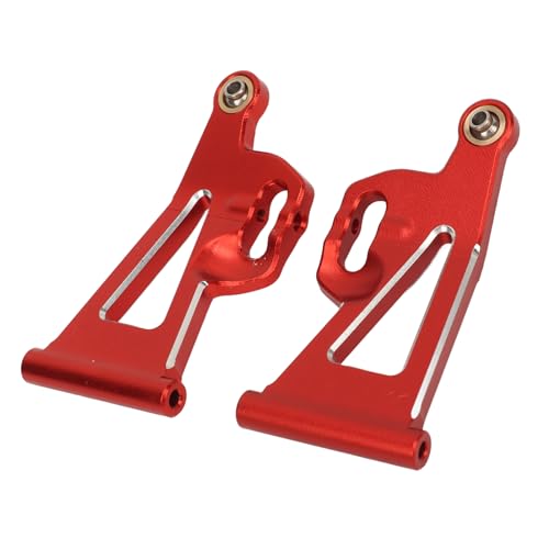 Dilwe RC Vordere Untere Schwinge, RC Vordere Untere Schwinge Kit Aluminiumlegierung Untere Aufhängungsarme Kit für MJX 1/14 14210 14209 (Rot) von Dilwe