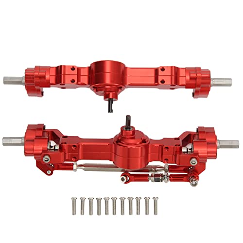 Dilwe Vorne Hinterachssatz CNC-Legierung 145 Mm 4 Farben Upgrade-Teile 4-Rad-RC-Achsen für MN 90 99S-Serie(rot) von Dilwe