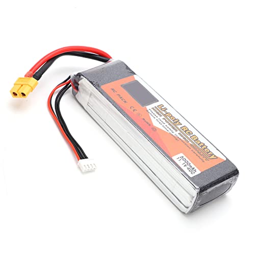 Lithiumbatterie, 11,1 V 5000 MAh 40 C Lipo Batterie XT60 Stecker 3S Akku für RC Racing Drone von Dilwe