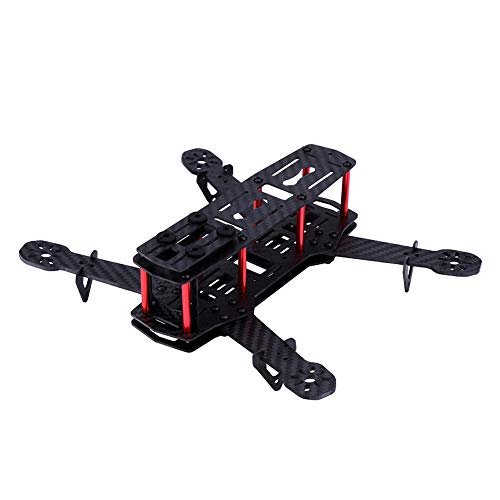 Quadcopter Frame, 2Types 250MM RC Aircraft Drone Frame Kit Kompatibel mit QAV250 Upgrade Part(Carbon Fiber)Transformatoren von Dilwe