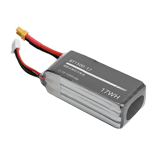 Dilwe RC 1500mAh Lipo Akku, 11,1V XT30 Ausgangsstecker 3s Lipo Akku Aircraft Model Parts f¨¹r RC Auto Boot Flugzeug Model Toy von Dilwe