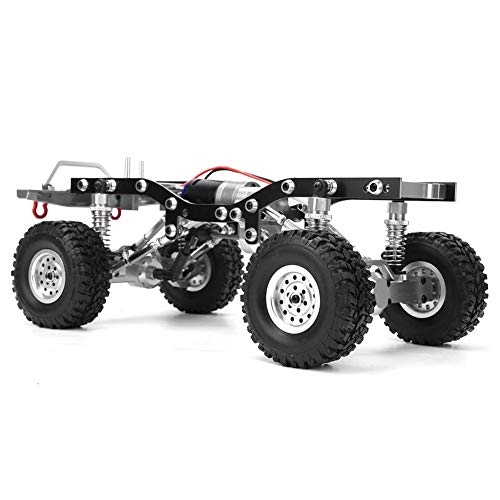 Dilwe RC Auto-Rahmen, Metall 1/16 Car Truck Climbing Model Upgrade Ersatzzubehör Kompatibel mit WPL C14 C24(Silber) von Dilwe