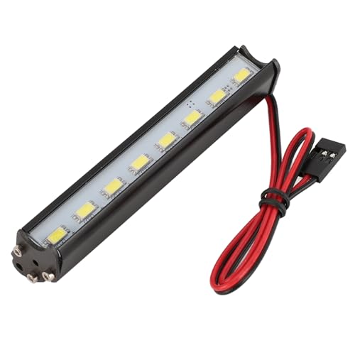 RC-Car-Lichtleiste, 8 LEDs, Superhelle Weiße Licht-Dachlampe mit 8 Stück Perlen für Axial SCX10 D90 HPI, 3,5 Zoll von Dilwe