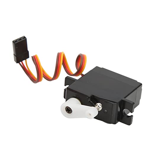 Dilwe RC-Servo, Digitales Servo, Geräuscharmes, Empfindliches Lenkgetriebe aus Kunststoff mit Arm für WLtoys 124016 124017 144010 1/14 RC-Autos von Dilwe