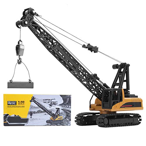 Schwertransport, 1/50 Engineering Crane, ABS + Legierung, Bewegliche Teile, Arm auf und ab, Haken auf und ab, 360° Drehung, Gummiraupe, Engineering Fahrzeug Spielzeug Geschenke für Kinder Schwertransport, 1/50 Engineering Crane, ABS + Legierung, Bewegliche Teile, Arm auf und ab, Haken auf und ab, 360° Drehung, Gummiraupe, Engineering Fahrzeug Spielzeug Geschenke für Kinder von Dilwe