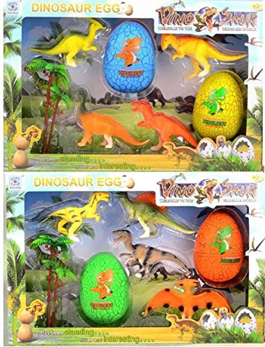 Dimasa DIM57738 4 DINOSAURIOS C/2 Eier SURTI. Set Toy, Medium von Dimasa