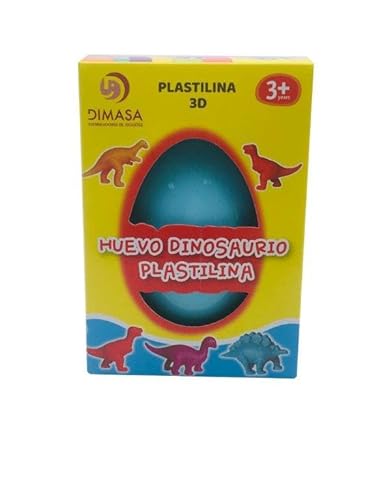 Dimasa DIM08901 DINOSAURIUM Ei PLASTILIN Spielzeug, bunt von Dimasa