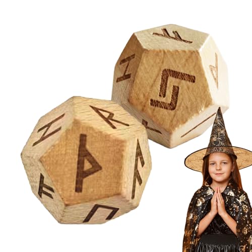 Dadi mit Rune Fuosciark Antiche Schnitt – 2 Pietre in Legno | Mini-Set mit Inzisioni für Meditazione und Intratteniment, authentische Strumenti di Divinazione per Appassionati der norrenschen Dadi mit Rune Fuosciark Antiche Schnitt – 2 Pietre in Legno | Mini-Set mit Inzisioni für Meditazione und Intratteniment, authentische Strumenti di Divinazione per Appassionati der norrenschen von Dinchaakuarry