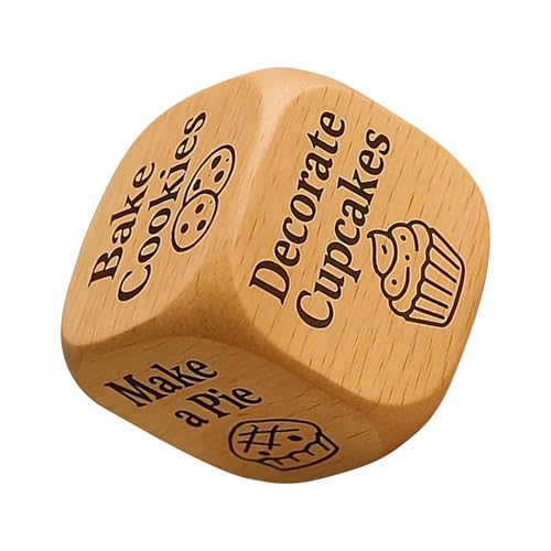 Dinchaakuarry Lustiger Backwürfel | Küchen Dessert Backen Gadget - 6-seitige Entscheidungshilfe und lustiger Backwürfel - für Erwachsene Paare Jugendliche Familienfeiern Partys Heimbacken Dinchaakuarry Lustiger Backwürfel | Küchen Dessert Backen Gadget - 6-seitige Entscheidungshilfe und lustiger Backwürfel - für Erwachsene Paare Jugendliche Familienfeiern Partys Heimbacken von Dinchaakuarry