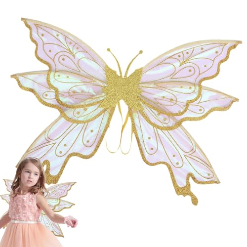 Engel Wings for Women - Shiny Fairy Flügel mit elegantem Design und Effekt für Erwachsene und Jugendliche | Halloween Butterfly Flügel für Mädchen Kostümpartys, Cosplay-Veranstaltungen, Anlässe Engel Wings for Women - Shiny Fairy Flügel mit elegantem Design und Effekt für Erwachsene und Jugendliche | Halloween Butterfly Flügel für Mädchen Kostümpartys, Cosplay-Veranstaltungen, Anlässe von Dinchaakuarry